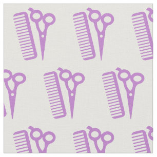 Tesoura Hairdresser Stylist Tecido Roxo