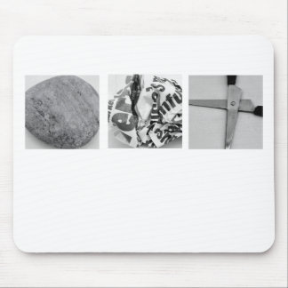 Tesouras de papel Mousepad da rocha