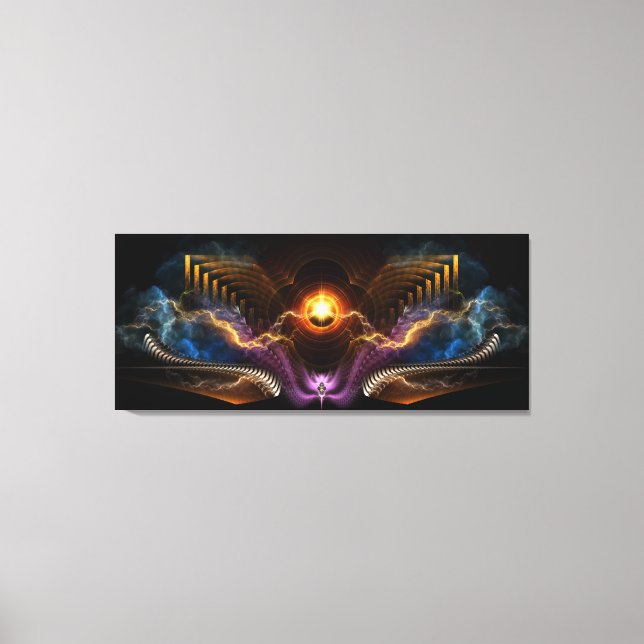 Tesouro Da Canvas De Arte Fractal Noturna (Frente)