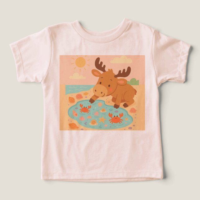 Tesouros da Piscina de Maré - Camiseta Exploradora (Design frontal)