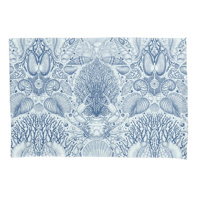 Tesouros de praia em azul (Frente-Esquerda)