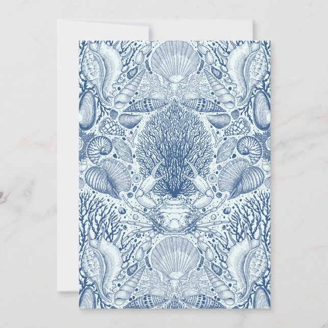 Tesouros de praia em azul (Frente)