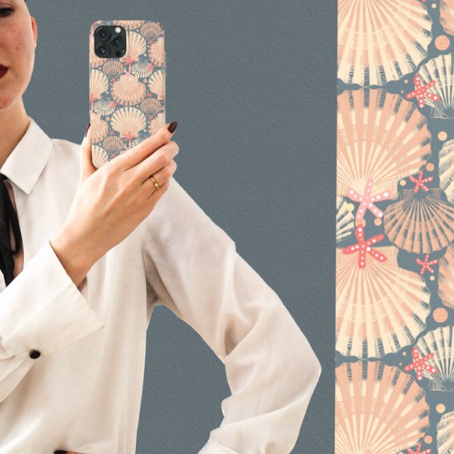 Tesouros do Oceano moles e bonito (Ocean treasures, seashells phone case )