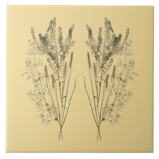 Tesouros textuais de verão em Azulejo cerâmico - C (Frente)