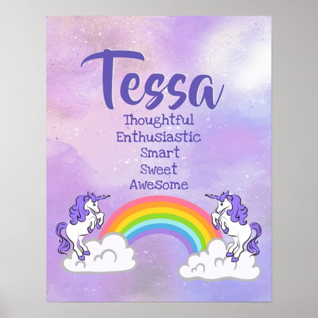 Tessa Name Poster (Frente)