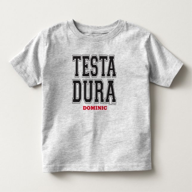 Testa Dura - Camisa de bebê Athletic (Frente)