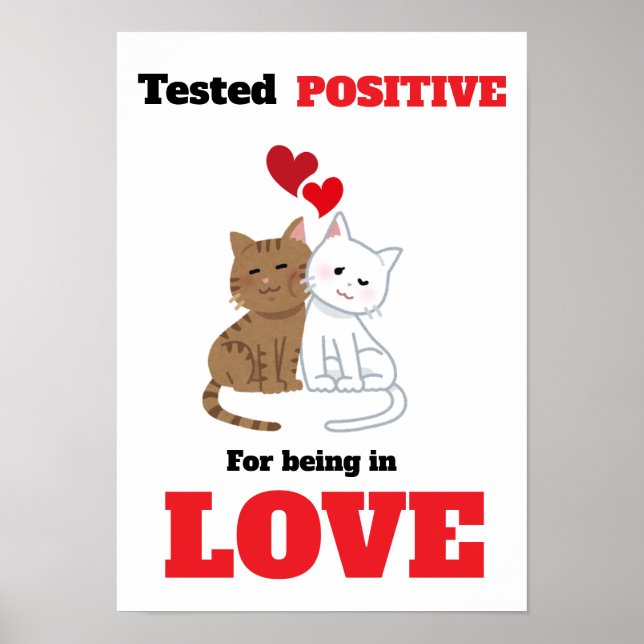 TESTADO POSITIVO POR ESTAR EM Poster DE AMOR (Frente)