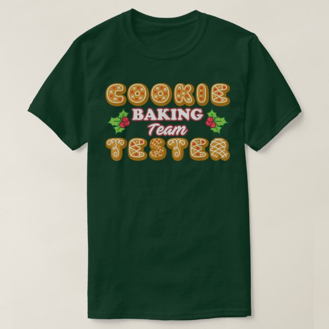 Testador da Equipe Baking de Camisas de Natal Cook (Frente do Design)