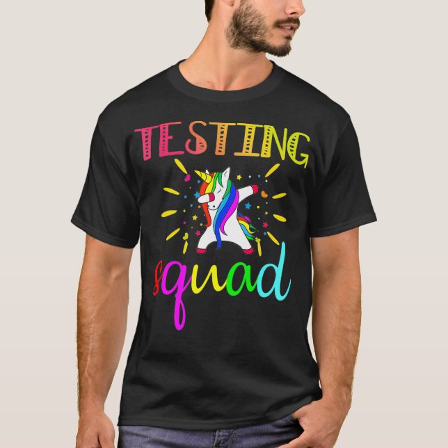 Testando esquadrão Presente T camisa Engraçado Pro (Frente)