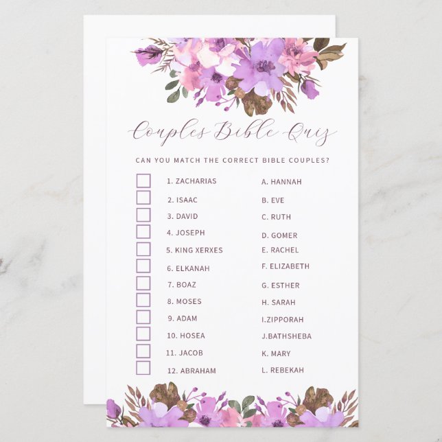 Teste de Bíblia de Casais de chás de panela (Frente/Verso)