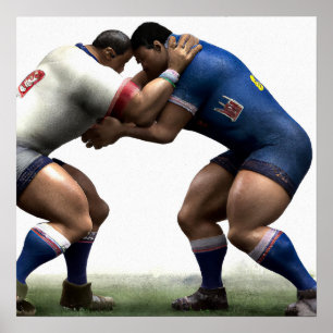 Teste De Força - Impressão De Rugby