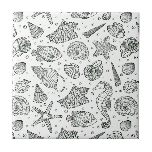 Teste padrão 3 dos habitantes do oceano (Frente)