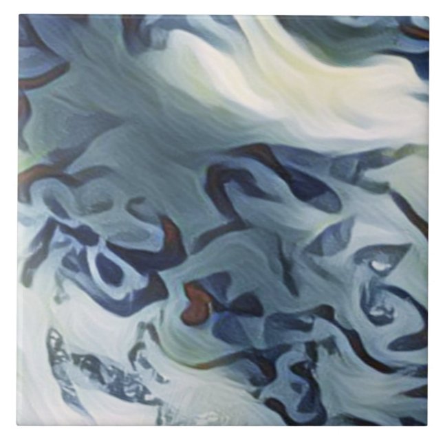 Teste padrão abstrato ondulado das cinzas azuis do (Frente)