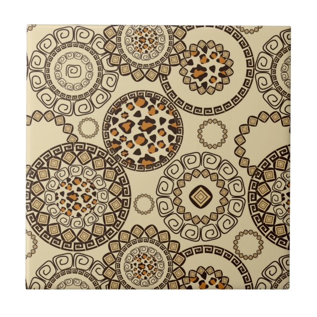 Teste padrão africano 3 da pele da chita (Frente)