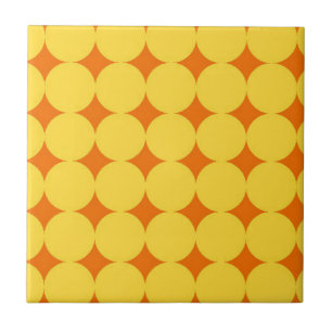 Teste padrão amarelo dos círculos