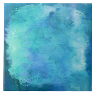 Teste padrão azul da textura da aguarela da