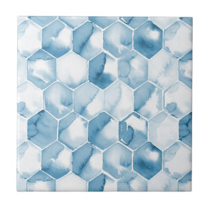 Teste padrão azul macio de Canotype da aguarela