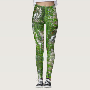 Teste padrão bonito Legging das cisnes