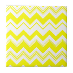 Teste padrão branco amarelo de Chevron