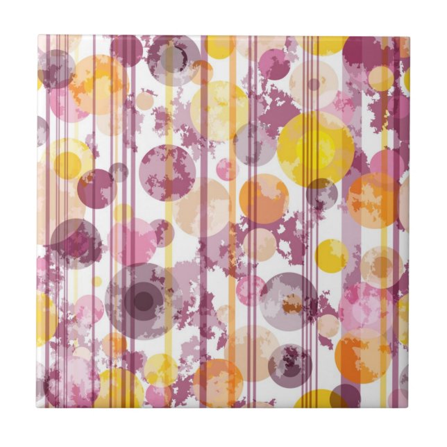 Teste padrão branco listrado manchado (Frente)