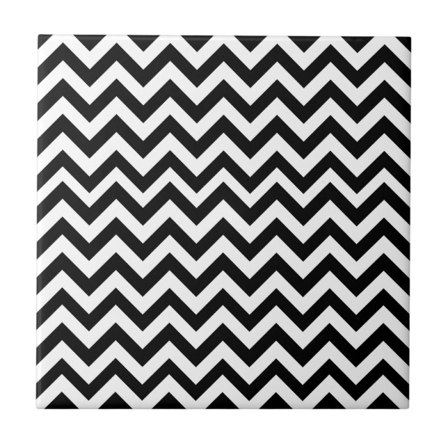Teste padrão branco preto de Chevron (Frente)