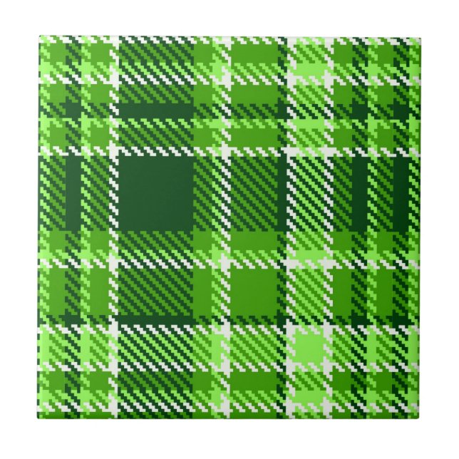 Teste padrão Checkered da cor verde (Frente)