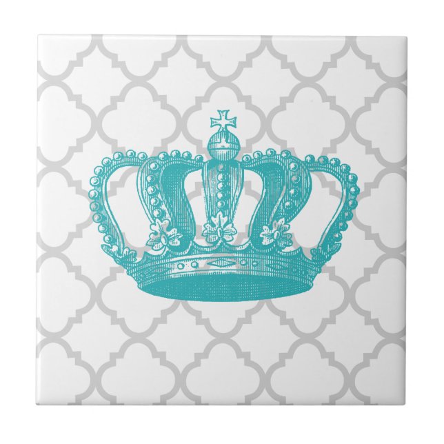 TESTE PADRÃO CINZENTO DA COROA FEMININO QUATREFOIL (Frente)