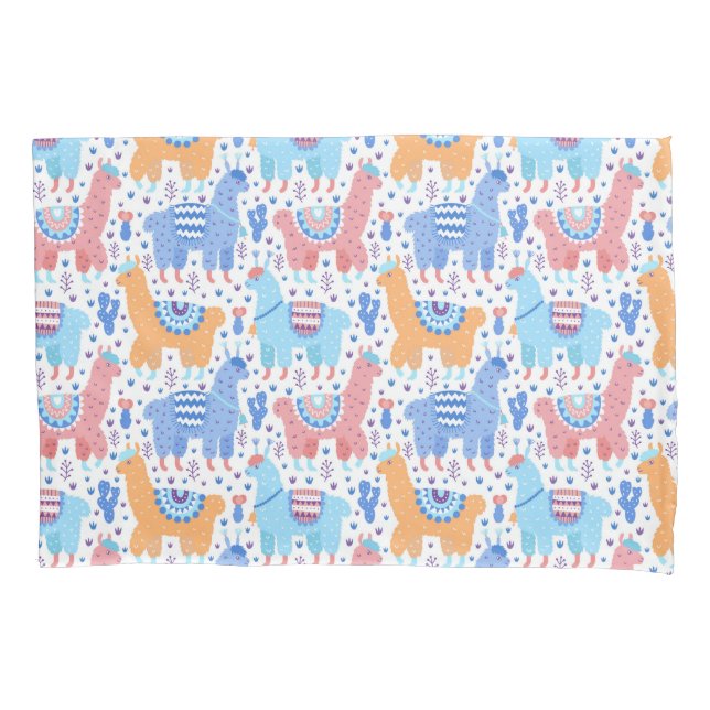 Teste padrão colorido brilhante da alpaca (Frente-Esquerda)