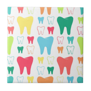 Teste padrão colorido dos dentes