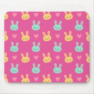 Teste padrão colorido Mousepad dos coelhinhos d