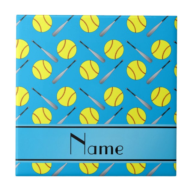 Teste padrão conhecido personalizado do softball (Frente)