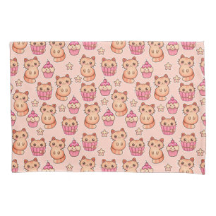 Teste padrão cor-de-rosa bonito dos gatos e dos