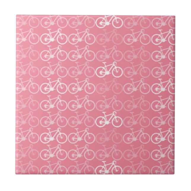 teste padrão cor-de-rosa das bicicletas (Frente)