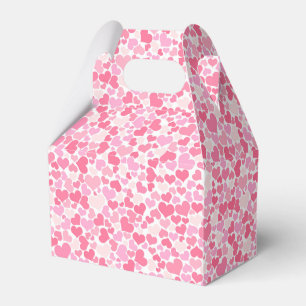 Teste padrão cor-de-rosa dos corações - caixa d