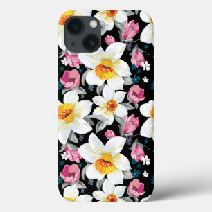 Teste padrão da elegância com flores do narciso