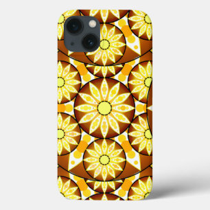 Teste padrão da mandala, máscaras do marrom e ou