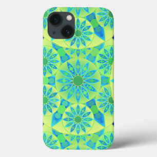 Teste padrão da mandala, turquesa, azul, verde
