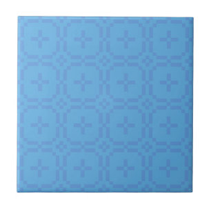 Teste padrão da tapeçaria de Galês, azulejo azu