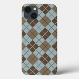 Teste padrão de Argyle no azul e no Taupe