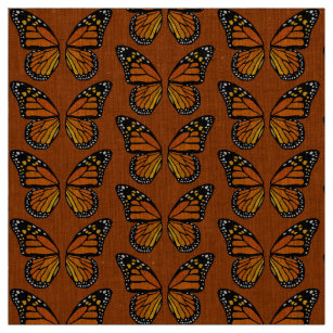 Teste padrão de borboleta do monarca do tecido da