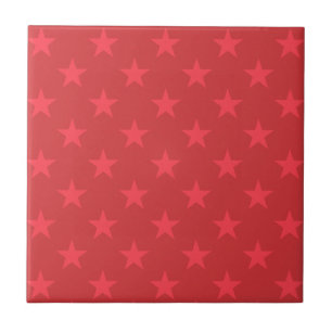 Teste padrão de estrelas vermelho