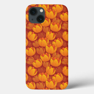 Teste padrão de flor dourado