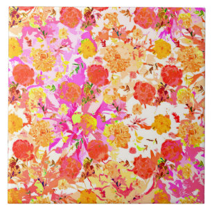 Teste padrão de flores feminino bonito