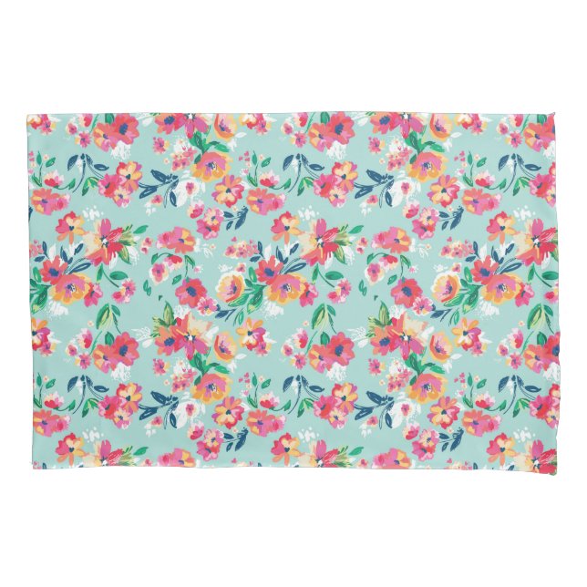 Teste padrão de flores pintado (Frente-Esquerda)