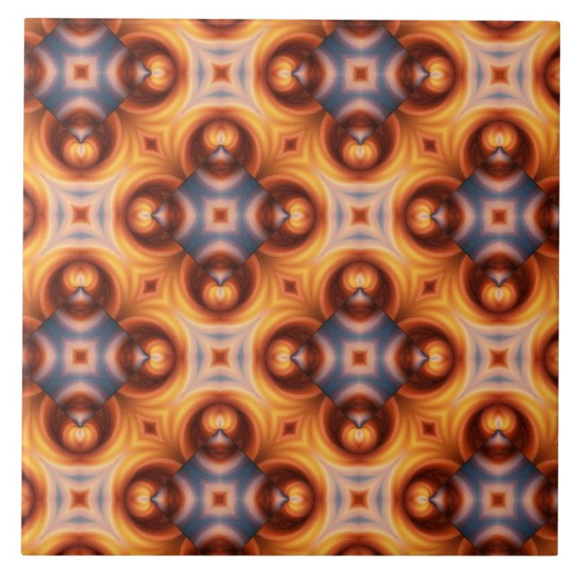 Teste padrão de mosaico retro do inclinação (Frente)