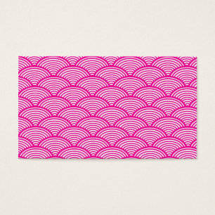 Teste padrão de onda japonês cor-de-rosa feminin