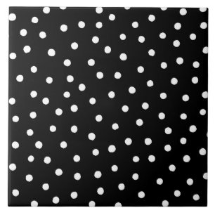 Teste padrão de pontos preto e branco dos confetes