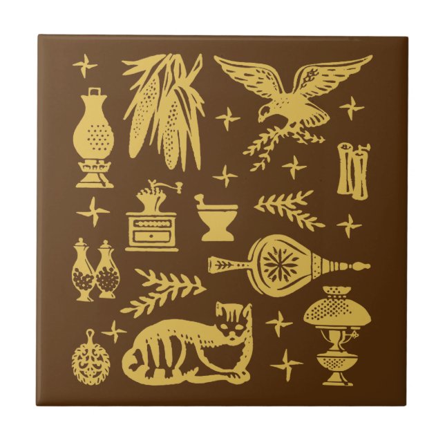 Teste padrão de Pyrex do vintage - cedo americano (Frente)