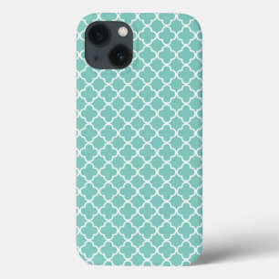 Teste padrão de Quatrefoil da hortelã do Aqua