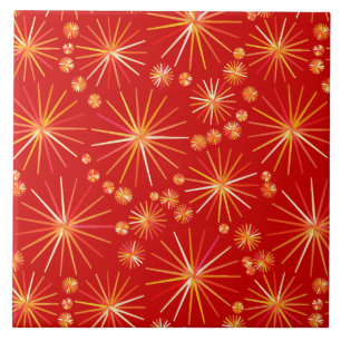 Teste padrão de Sputnik do meio século, vermelho